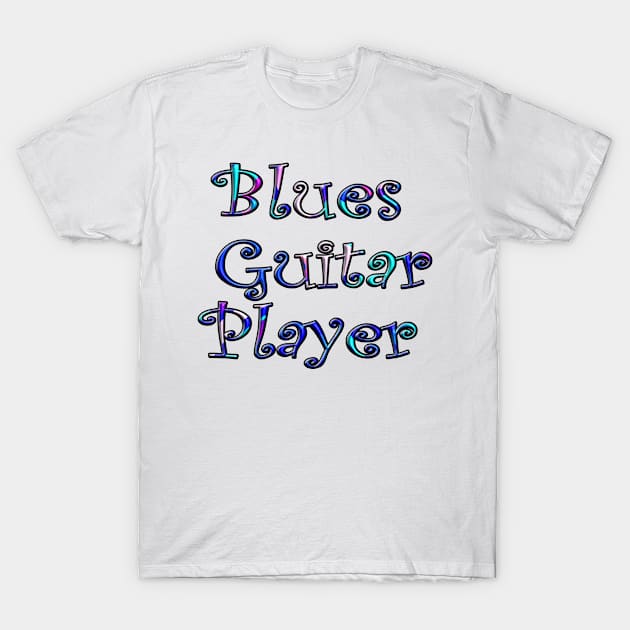 Blues Guitar Player T-Shirt by TomUbon